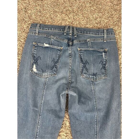 McGuire Denim Lido High Rise Step Hem Jeans Women’s 30 Slim Straight Denim - Picture 11 of 13